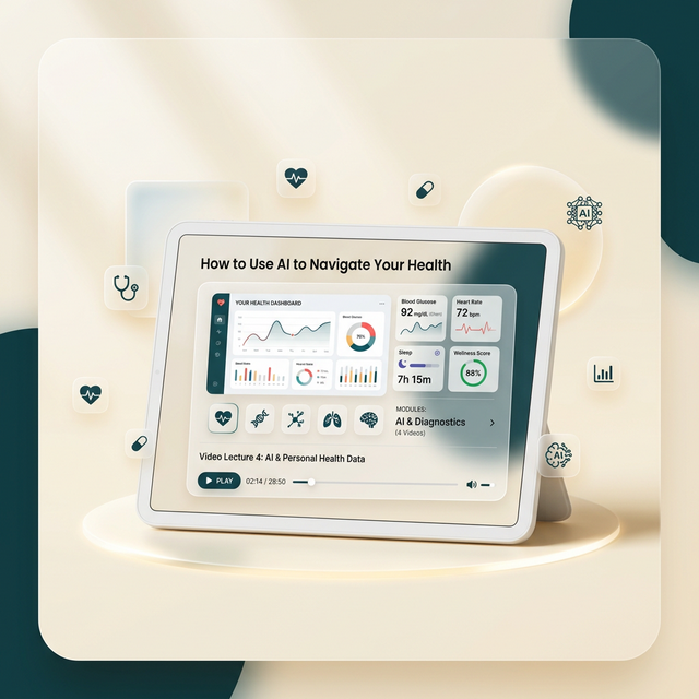 How to Use AI to Navigate Your Health Video Course on a Tablet